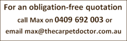 The Carpet Doctor Contact Page